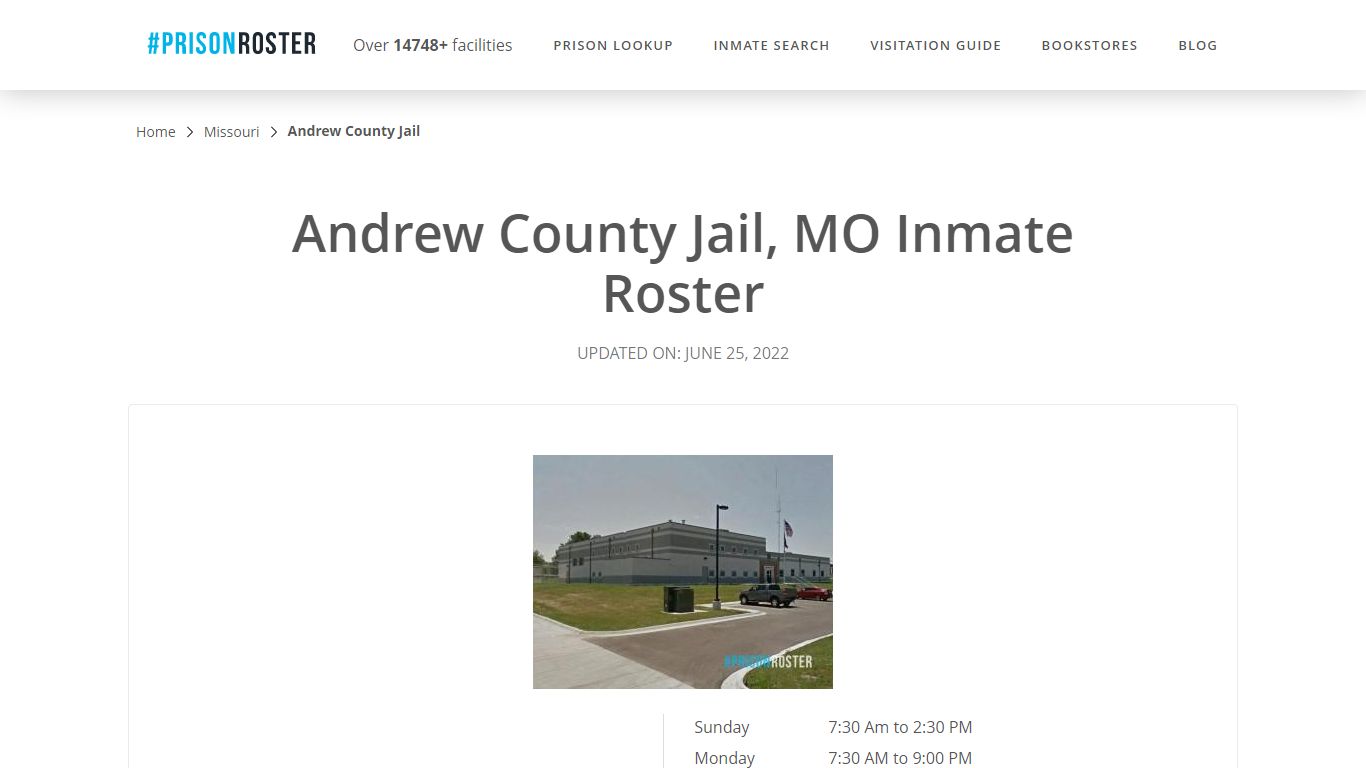 Andrew County Jail, MO Inmate Roster